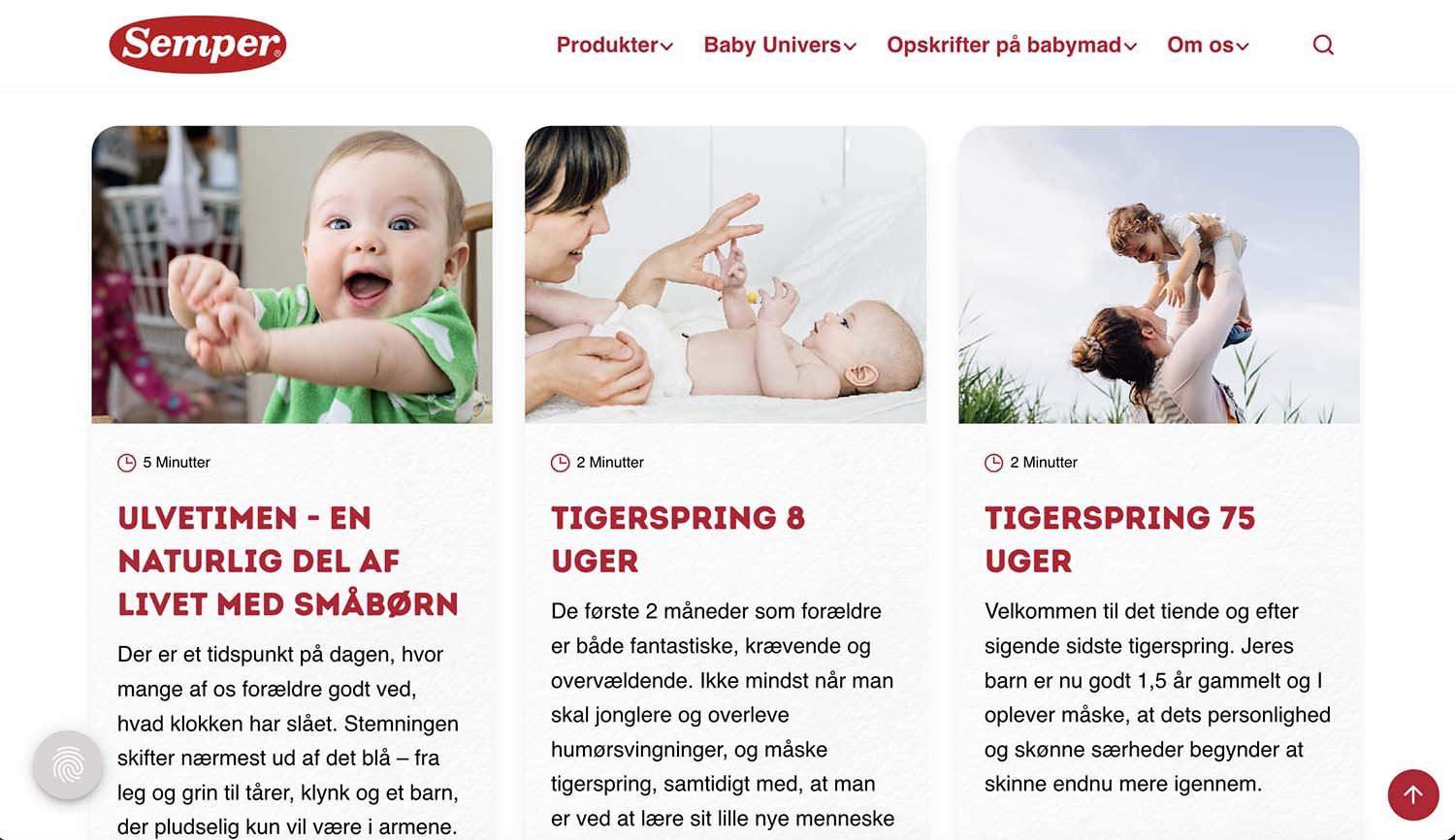 Semper hjemmeside